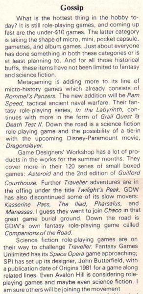 RPG – najbardziej popularne gry na runku. „Strategy &amp; Tactics” #81 (Jul-Aug 1980)